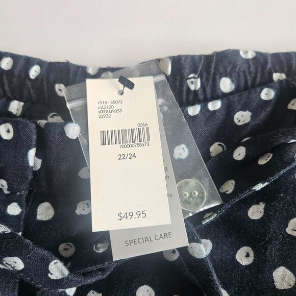 Women's Black and White Polka Dot Shorts - Picture 6 of 9